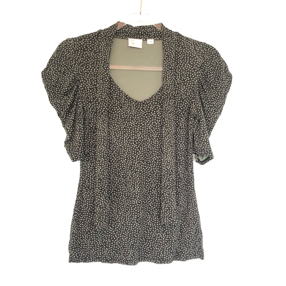 Anthropologie 9-H15 STCL TOP X-SMALL